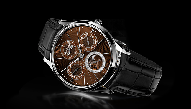 Jaeger LeCoultre Master Ultra Thin Perpetual Enamel Chestnut