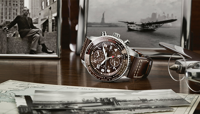 IWC Schaffhausen Timezoner Chronograph Edition 80 Years Flight to New York