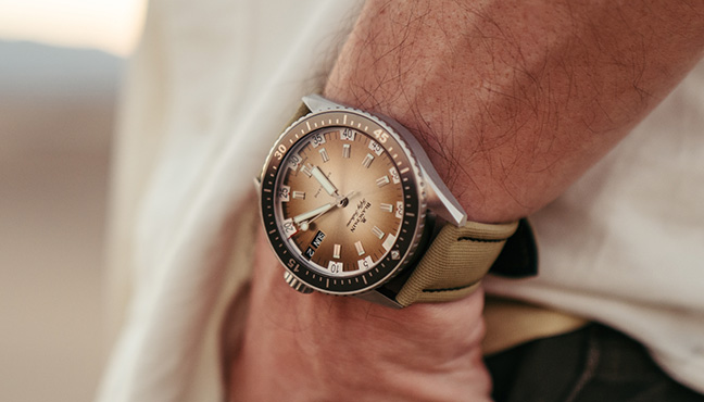 Blancpain Fifty Fathoms Bathyscaphe Day Date Desert Edition