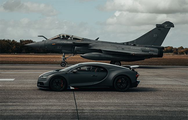 Bugatti Chiron Sport x Dassault Rafale Marine