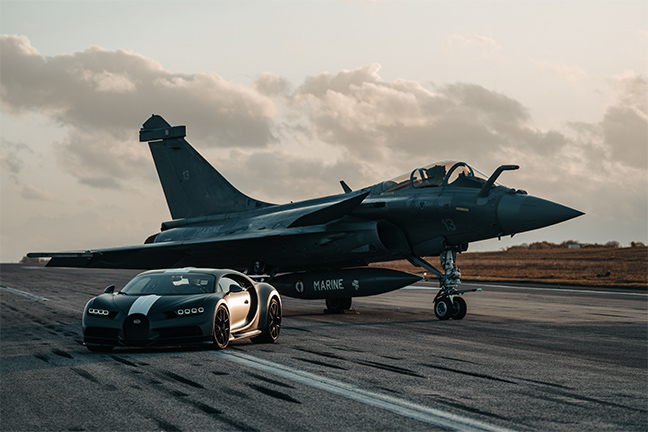Bugatti Chiron Sport x Dassault Rafale Marine