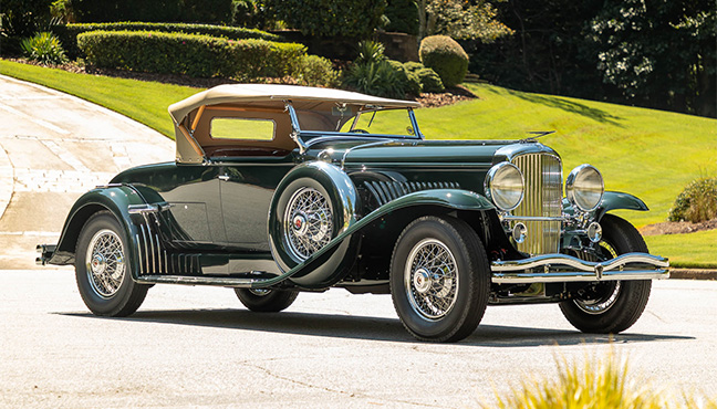 Duesenberg Model J Roadster Green Hornet