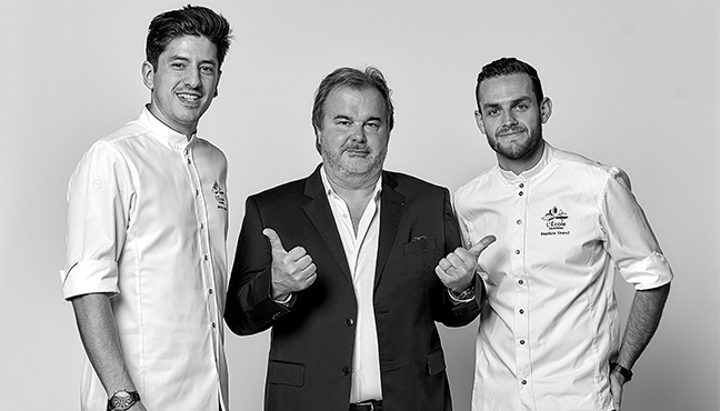 Pierre Hermé, Jérémy Aspa et Baptiste Sirand