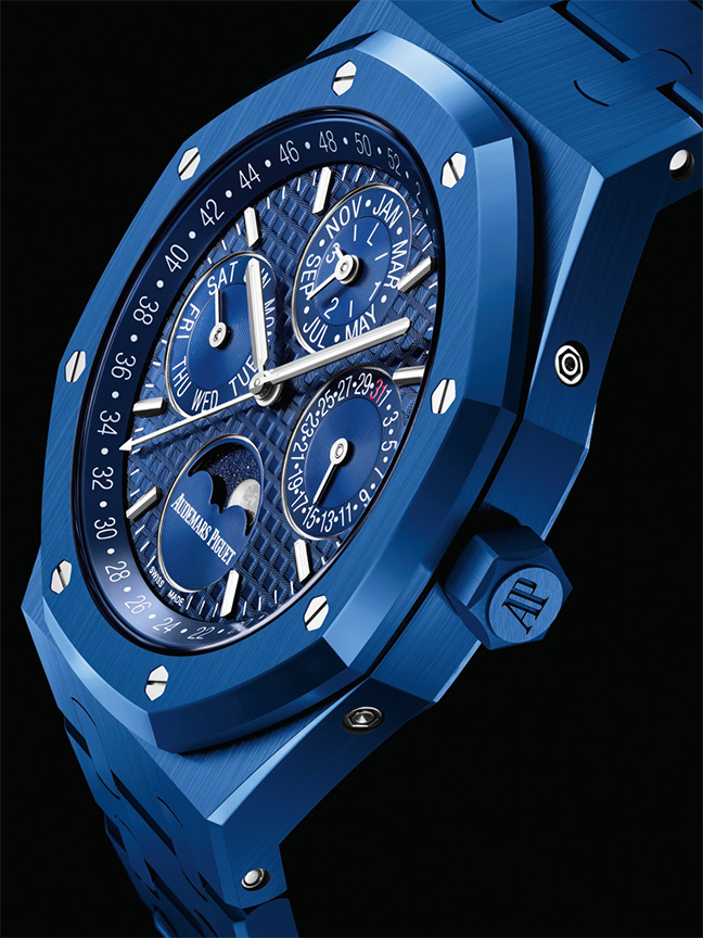 Royal Oak Quantième Perpétuel céramique bleue