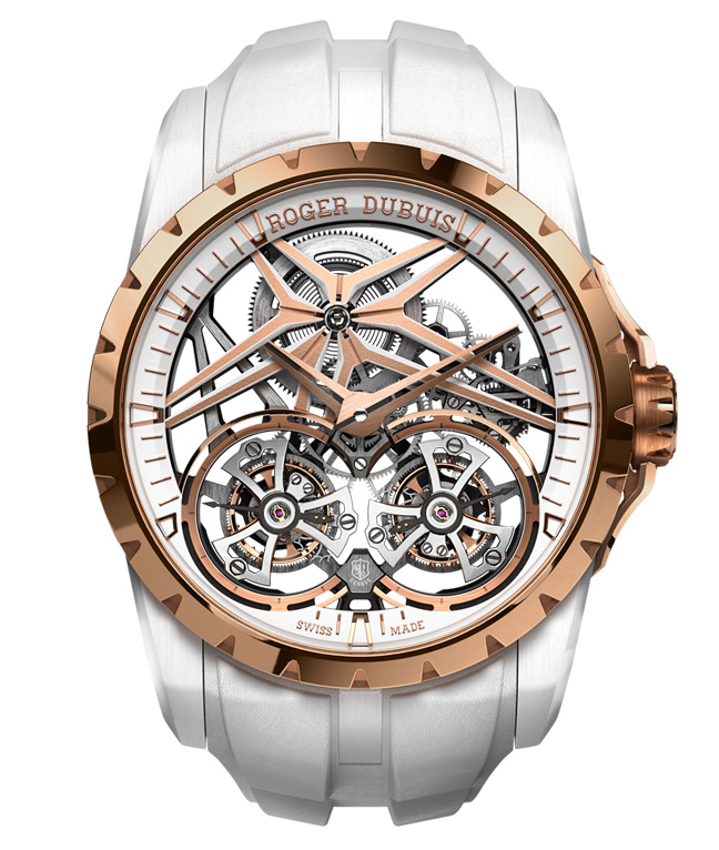 Excalibur Double Tourbillon Édition Céramique Blanche