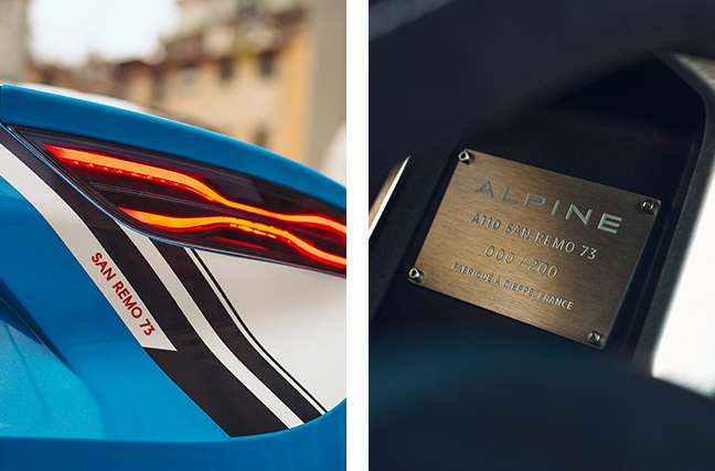 Alpine A110 San Remo 73