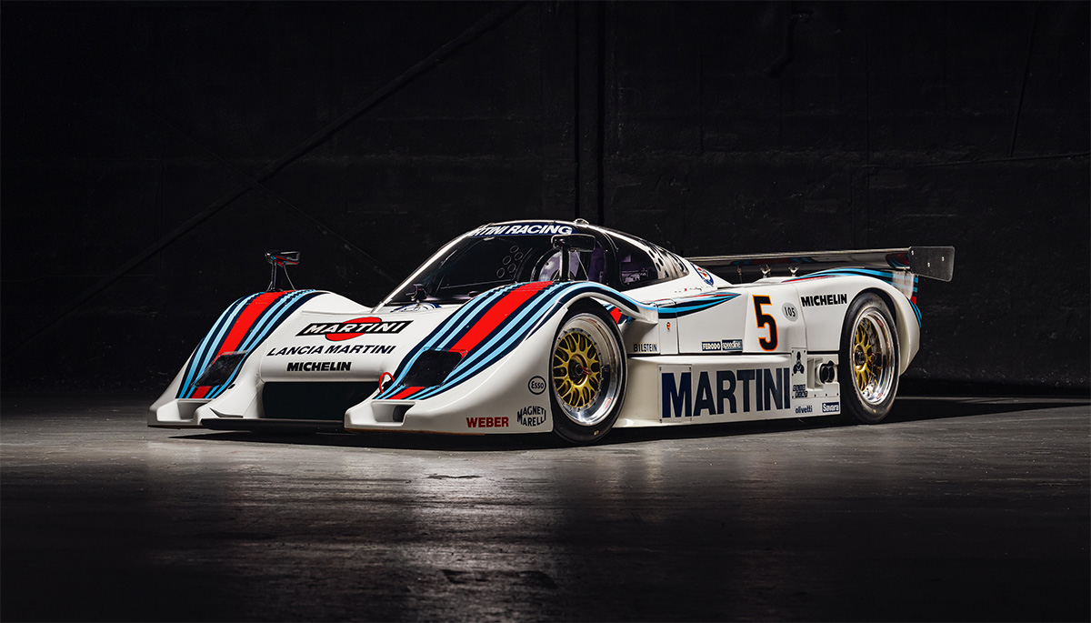 Voici l’une des trois Lancia LC2 construites pour le Championnat du Monde d’Endurance 1983