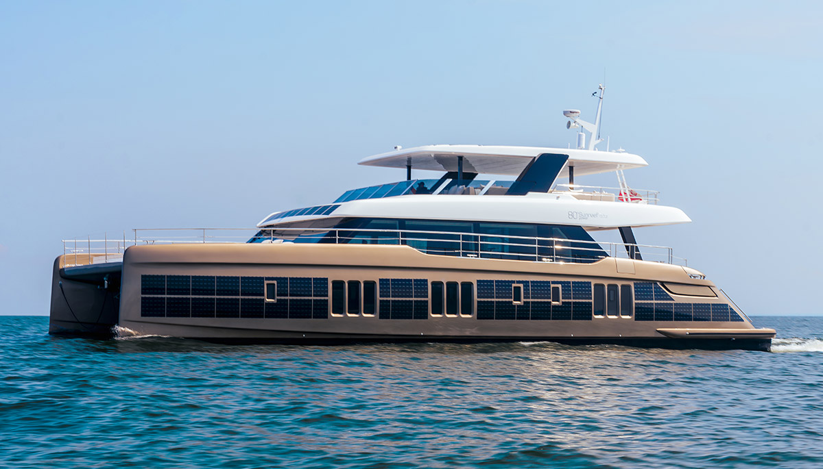 Le 80 Sunreef Power Sól : un catamaran au fort accent écoresponsable