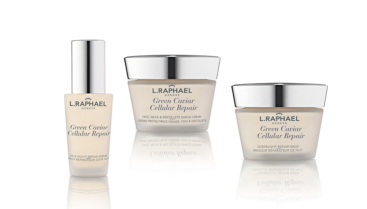 Nouvelle ligne de soins exclusive L.Raphael Green Caviar Cellular Repair