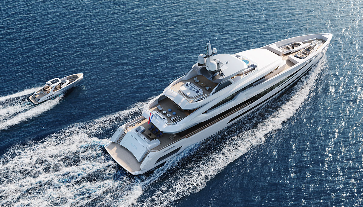 MCM présente Akira, un superyacht de 57 Mètres en construction chez Heesen