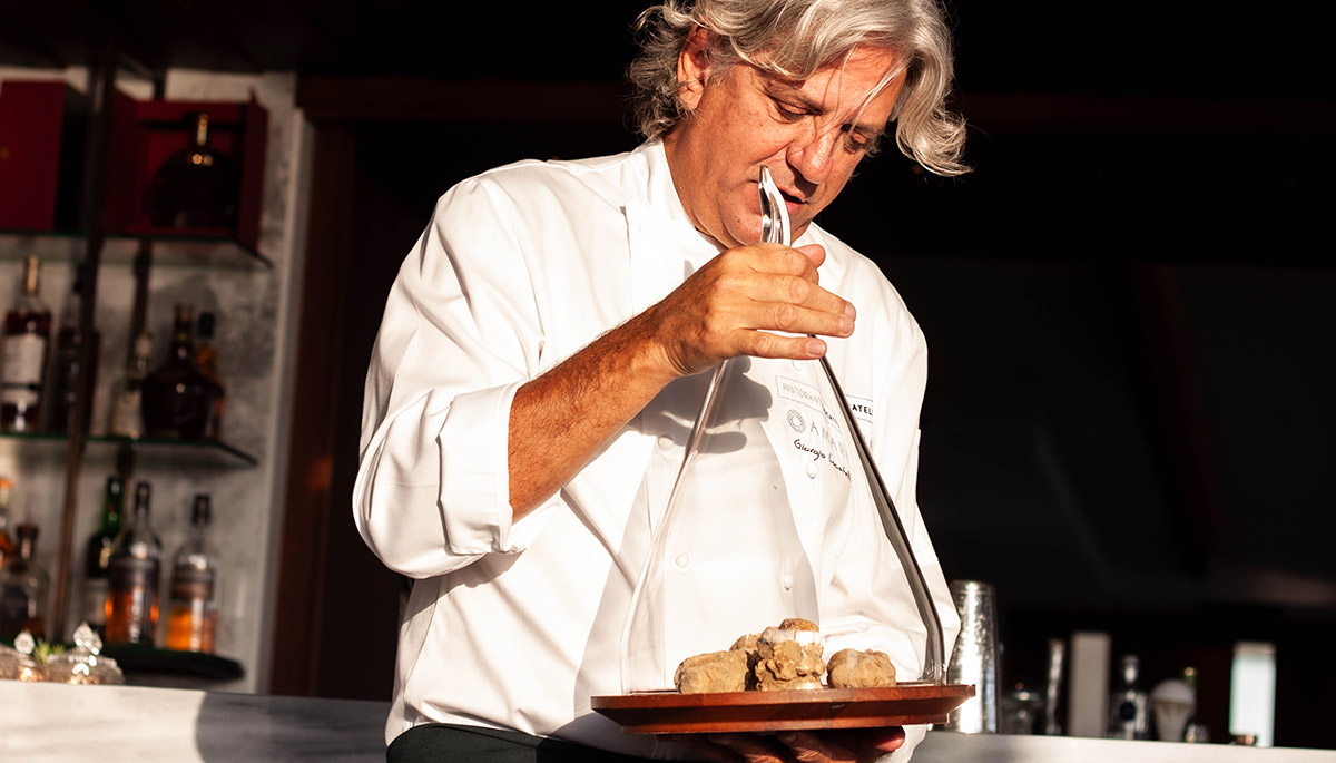 Giorgio Locatelli célèbre la saison de la truffe blanche