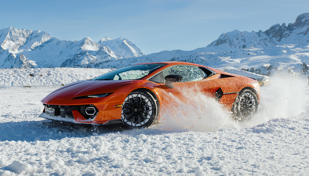 #SheDrivesaLambo à Courchevel