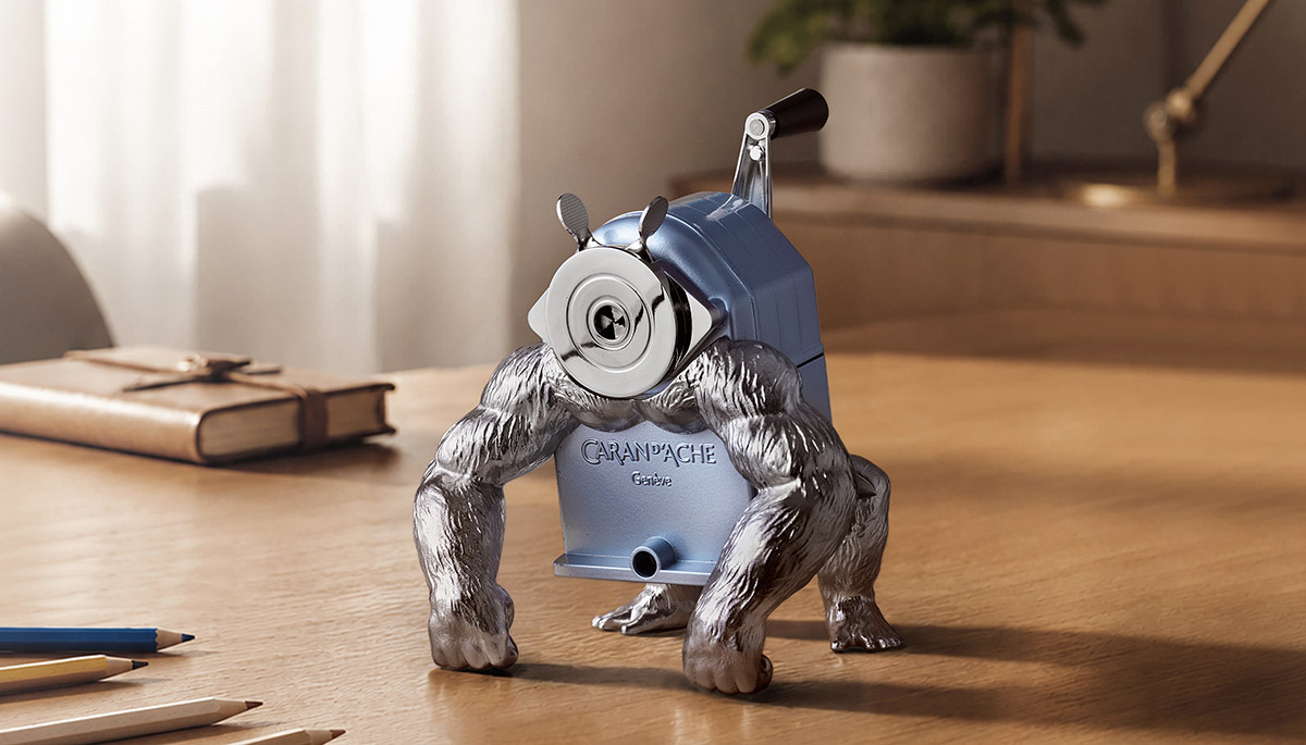 Voici GorillaSharpener : un objet inattendu signé Caran d&rsquo;Ache et MB&F